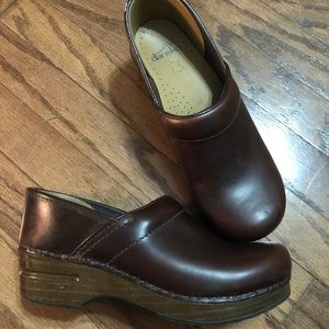 Dansko Brown Leather Clogs